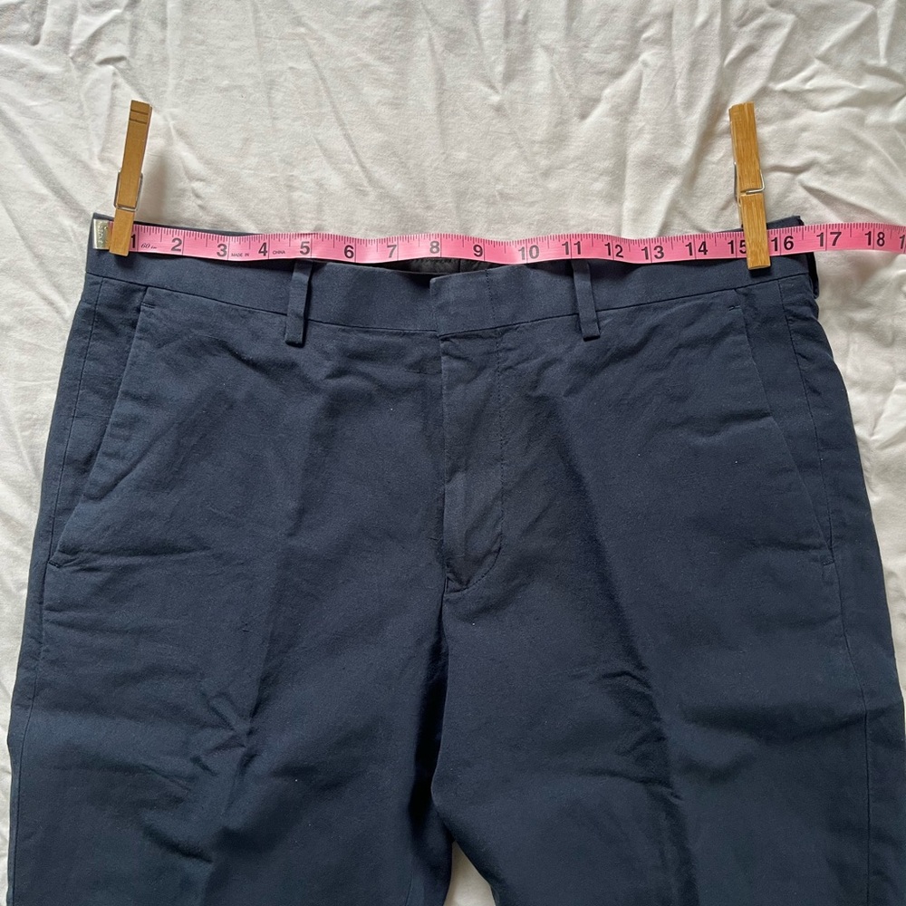 J. Crew Men’s Ludlow Dress Suit Pants 31x30 Navy Blue Baird McNutt Irish Linen - Picture 5 of 9